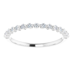 14K White 1/5 CTW Natural Diamond Anniversary Band