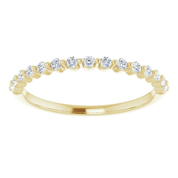 14K Yellow 1/5 CTW Natural Diamond Anniversary Band