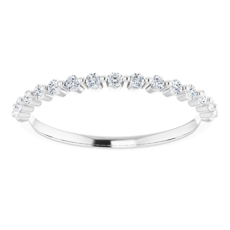 Platinum 1/5 CTW Natural Diamond Anniversary Band