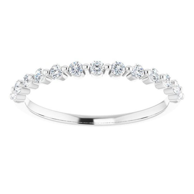 Platinum 1/5 CTW Natural Diamond Anniversary Band