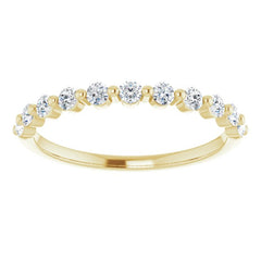 14K Yellow 1/3 CTW Natural Diamond Anniversary Band