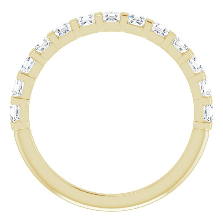 14K Yellow 5/8 CTW Natural Diamond Anniversary Band
