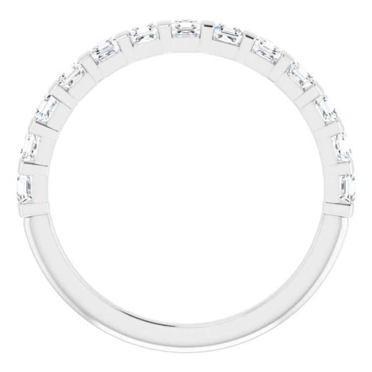 Platinum 5/8 CTW Natural Diamond Anniversary Band