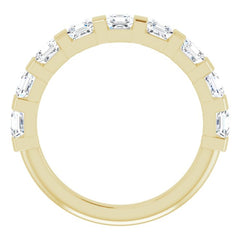 14K Yellow 1 3/8 CTW Natural Diamond Anniversary Band