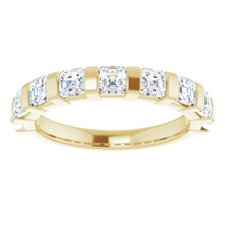 14K Yellow 1 3/8 CTW Natural Diamond Anniversary Band