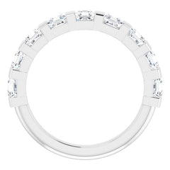 Platinum 1 3/8 CTW Natural Diamond Anniversary Band