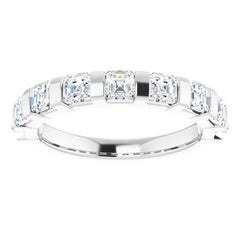Platinum 1 3/8 CTW Natural Diamond Anniversary Band