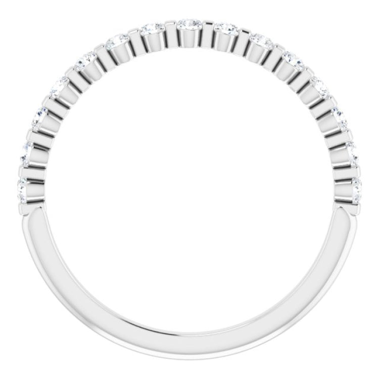 14K White 1/4 CTW Natual Diamond Anniversary Band