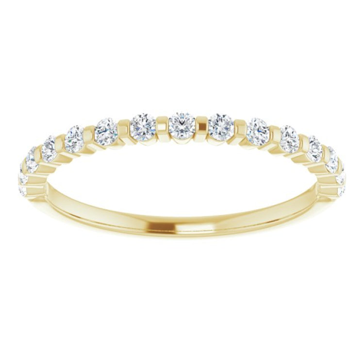 14K Yellow 1/4 CTW Natual Diamond Anniversary Band