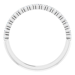 Platinum 1/4 CTW Natual Diamond Anniversary Band