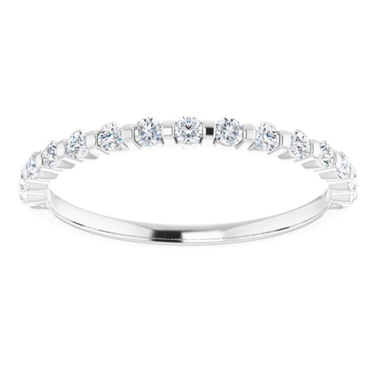 14K White 1/3 CTW Natural Diamond Anniversary Band