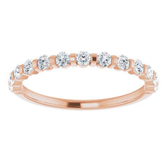 14K Rose 1/3 CTW Natual Diamond Anniversary Band