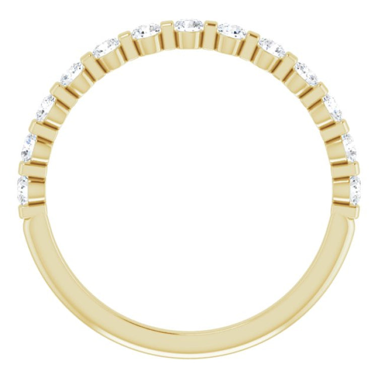 14K Yellow 1/3 CTW Natual Diamond Anniversary Band