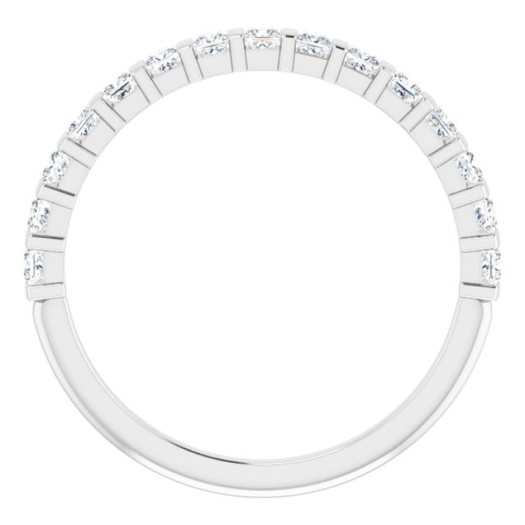 Platinum 1/2 CTW Natural Diamond Anniversary Band