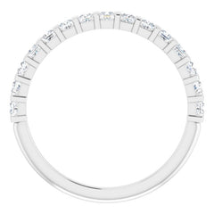 Platinum 1/2 CTW Natural Diamond Anniversary Band