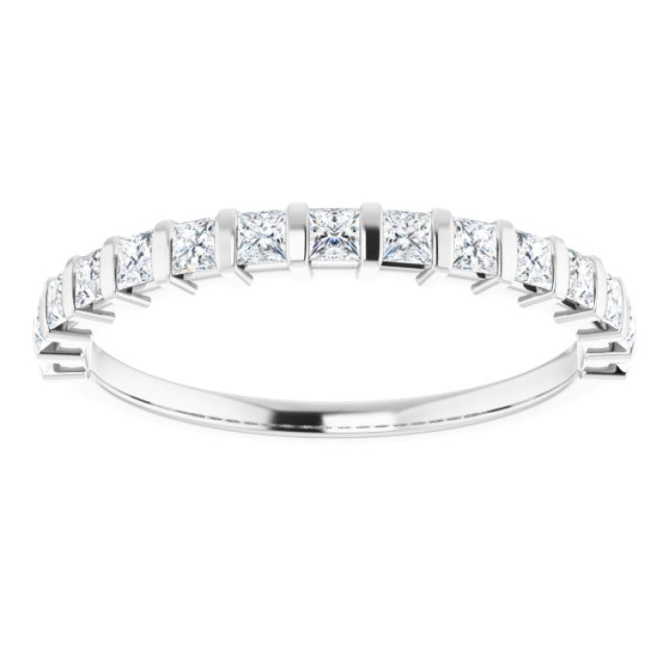 Platinum 1/2 CTW Natural Diamond Anniversary Band