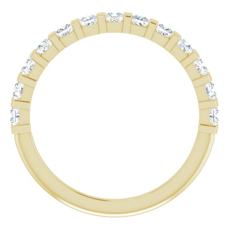 14K Yellow 1/2 CTW Natual Diamond Anniversary Band