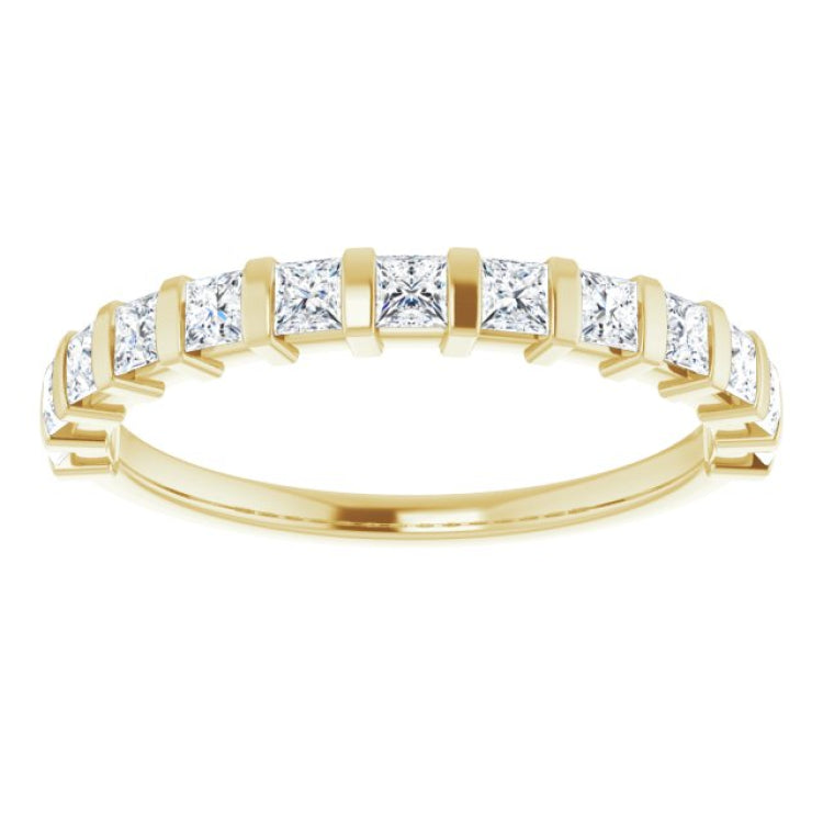 14K Yellow 1/2 CTW Natual Diamond Anniversary Band