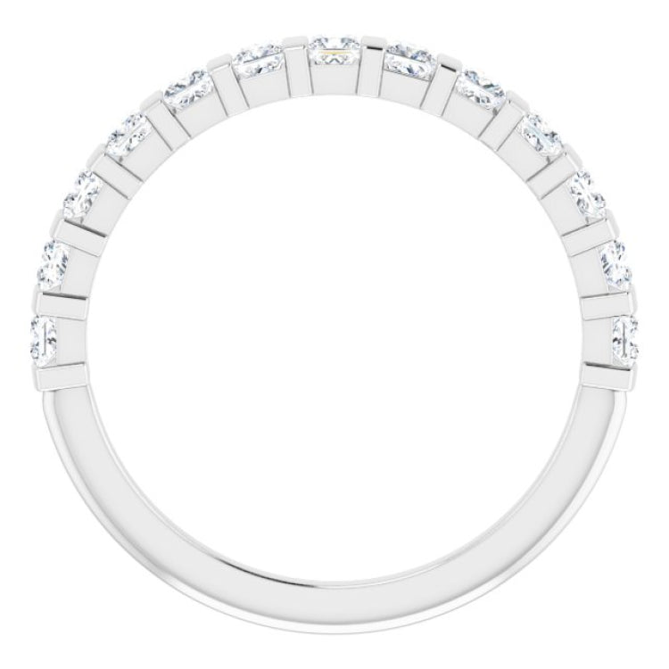 Platinum 1/2 CTW Natual Diamond Anniversary Band