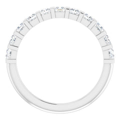 14K White 3/4 CTW Natural Diamond Anniversary Band