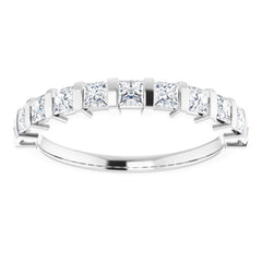 Platinum 3/4 CTW Natural Diamond Anniversary Band