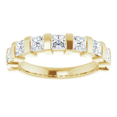14K Yellow 1 1/2 CTW Natual Diamond Anniversary Band