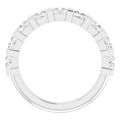 Platinum 1 1/2 CTW Natual Diamond Anniversary Band