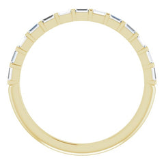 14K Yellow 1/5 CTW Natural Diamond Anniversary Band