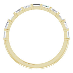 14K Yellow 1/4 CTW Natual Diamond Anniversary Band