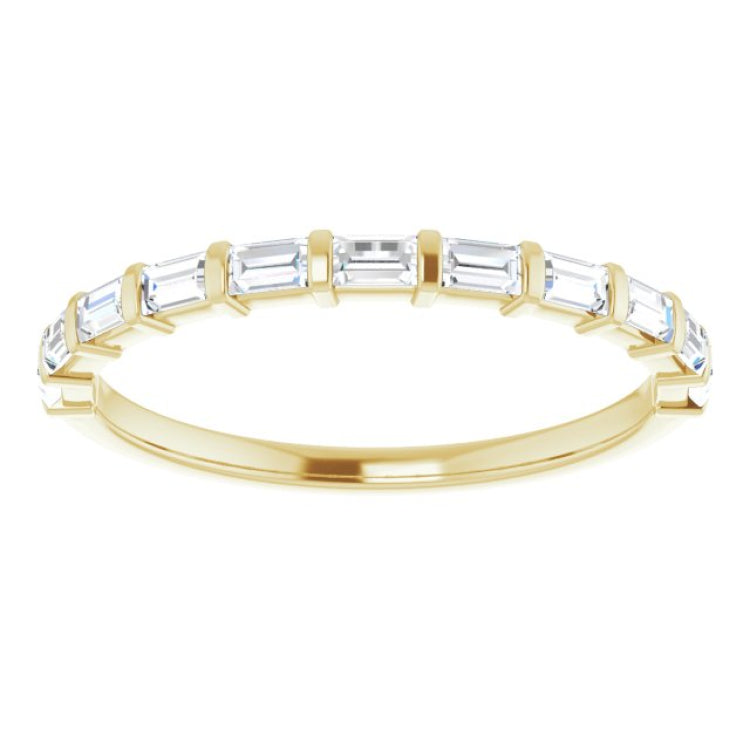 14K Yellow 1/4 CTW Natual Diamond Anniversary Band