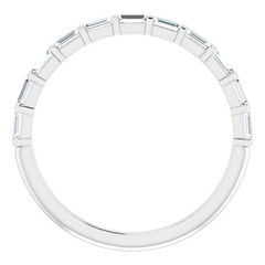 Platinum 1/4 CTW Natual Diamond Anniversary Band