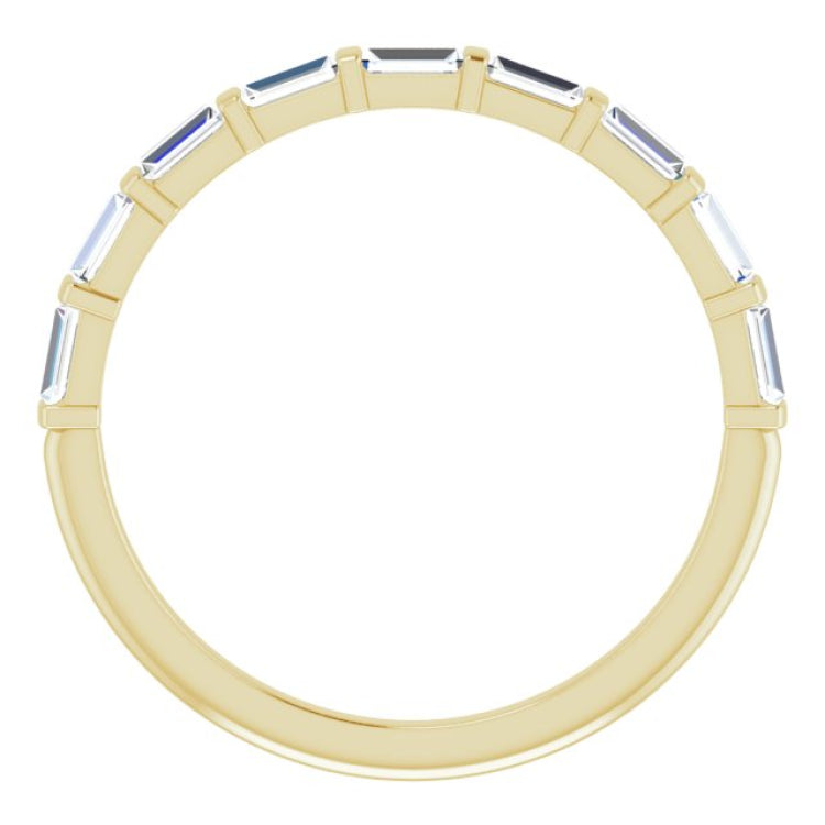 14K Yellow 1/3 CTW Natual Diamond Anniversary Band