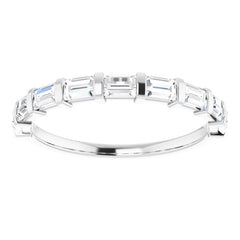 14K White 3/4 CTW Natual Diamond Anniversary Band