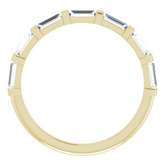 14K Yellow 3/4 CTW Natual Diamond Anniversary Band