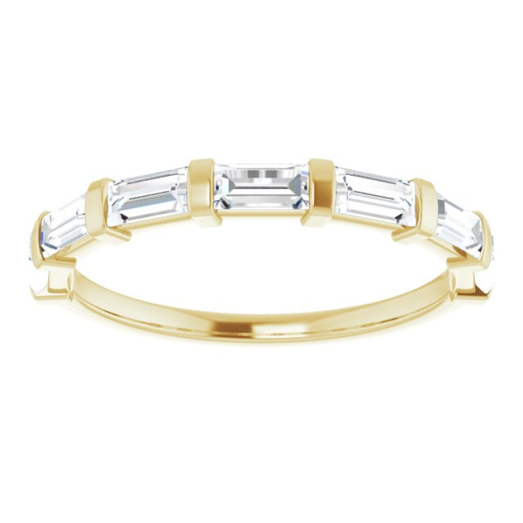 14K Yellow 3/4 CTW Natual Diamond Anniversary Band