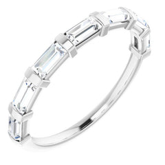 Platinum 3/4 CTW Natual Diamond Anniversary Band