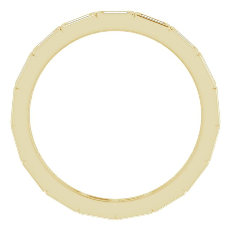 14K Yellow 1/3 CTW Natural Diamond Eternity Band Size 7