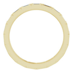 14K Yellow 1/3 CTW Natural Diamond Eternity Band Size 7