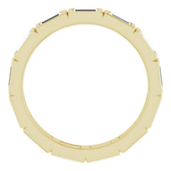 14K Yellow 1 1/4 CTW Natural Diamond Eternity Band Size 7