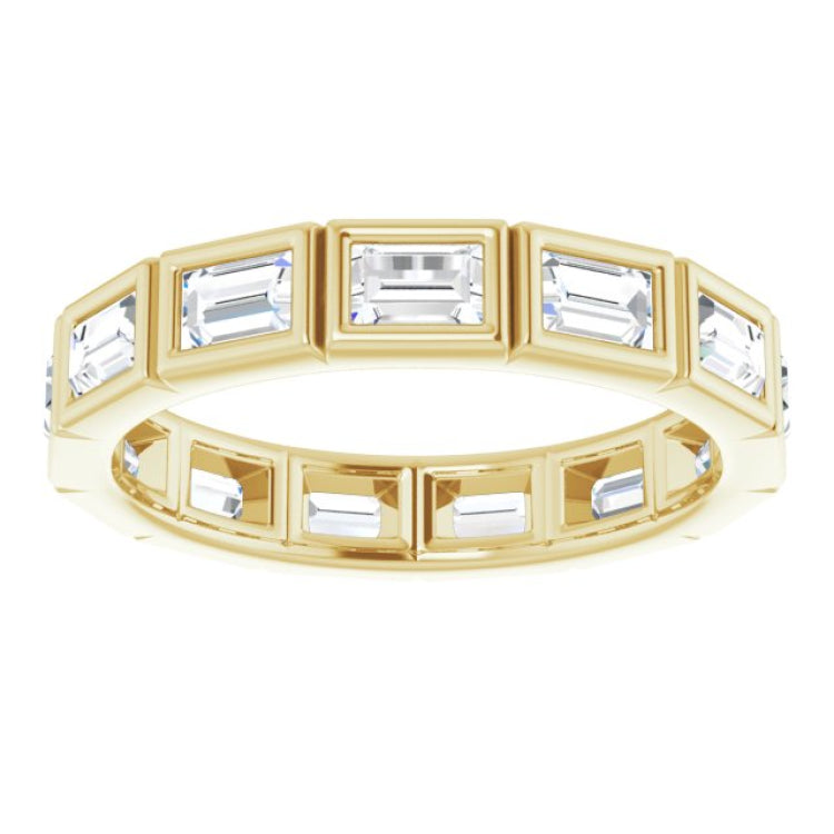 14K Yellow 1 1/4 CTW Natural Diamond Eternity Band Size 7