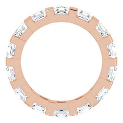 14K Rose 2 1/2 CTW Natural Diamond Eternity Band Size 7