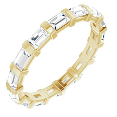 14K Yellow 1 3/8 CTW Natural Diamond Eternity Band Size 7