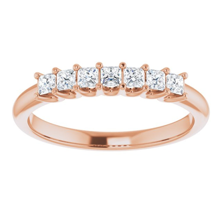 14K Rose 1/3 CTW Natural Diamond Anniversary Band