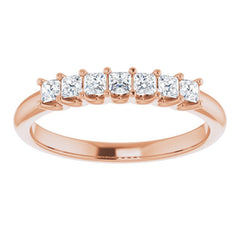 14K Rose 1/3 CTW Natural Diamond Anniversary Band