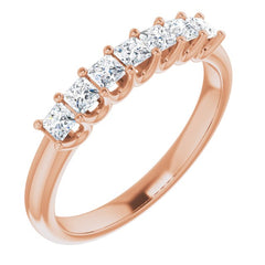 14K Rose 1/2 CTW Natural Diamond Anniversary Band