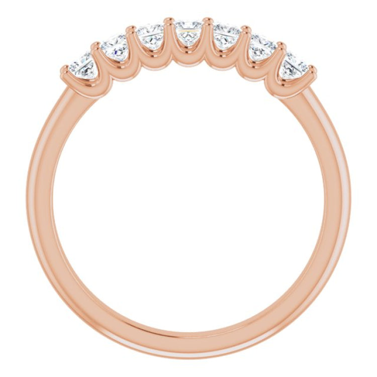 14K Rose 1/2 CTW Natural Diamond Anniversary Band