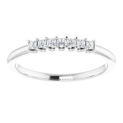 Platinum 1/6 CTW Natural Diamond Anniversary Band