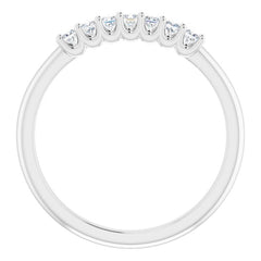 Platinum 1/4 CTW Natural Diamond Anniversary Band