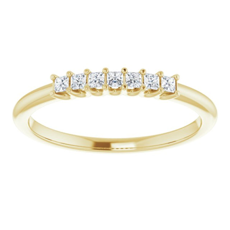 14K Yellow 1/6 CTW Natural Diamond Anniversary Band