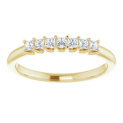 14K Yellow 1/4 CTW Natural Diamond Anniversary Band